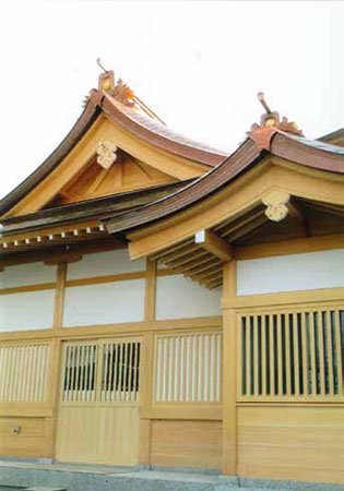 武蔵第六天神社の新しい拝殿